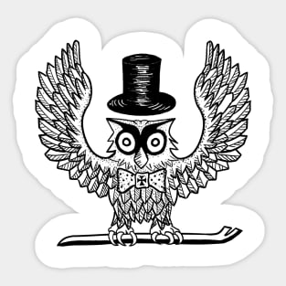 Owl - Russian Tattoo Design Sticker